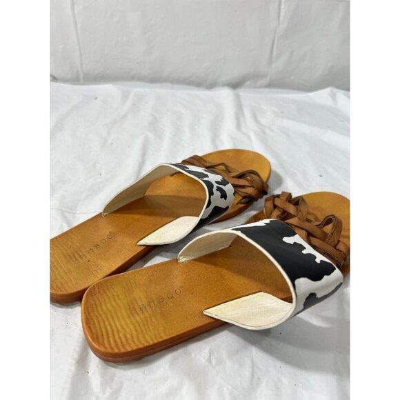 BAMBOO Moon Dance  sandals Size 8.5 COW PRINT - Picture 11 of 12